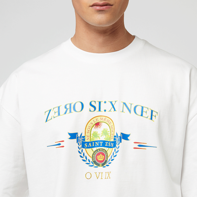 zəяo si:x nœf Royal Resort Oversized Tee biały 47266 3
