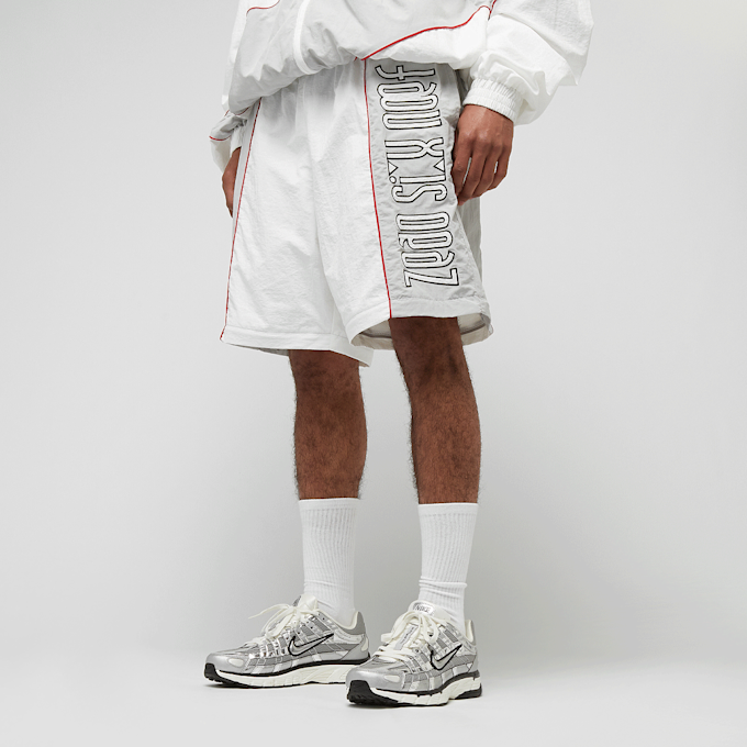 zəяo si:x nœf Primary Logo Oversized Straight Leg Color Block Trackpants biały 47269 7