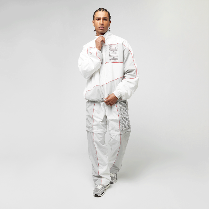 zəяo si:x nœf Primary Logo Oversized Straight Leg Color Block Trackpants blanco 47269 9