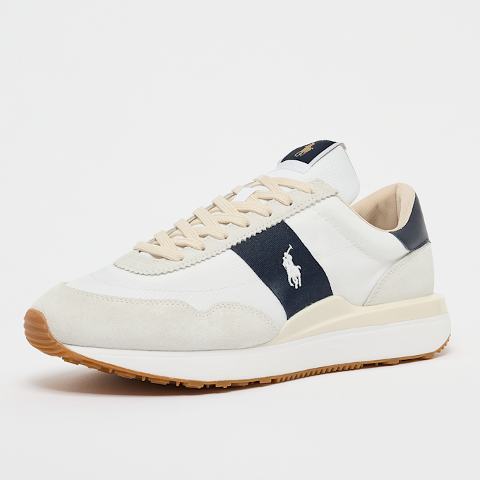 Polo Ralph Lauren Train 89 Suede-Paneled Sneaker beige 47276 2