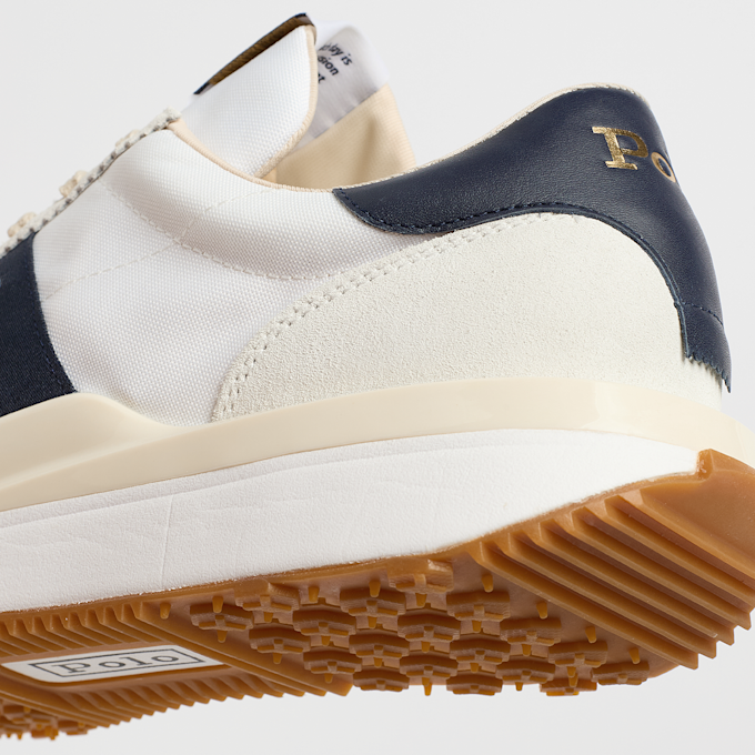 Polo Ralph Lauren Train 89 Suede-Paneled Sneaker beige 47276 7