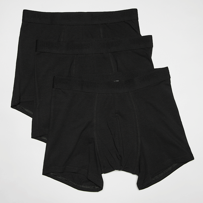 SNIPES 3 PACK - Black Tape Briefs Boxershorts preto 47325 1