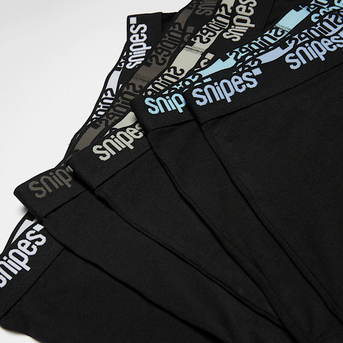 SNIPES 5 PACK - Black Tape  Briefs Boxershorts crna 47330 2
