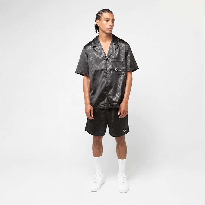 Karl Kani Signature All Over Print Resort Shorts negro 47358 4