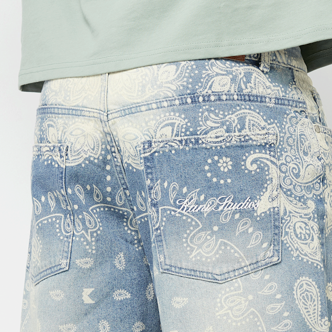 Karl Kani Paisley Jorts bleu 47362 4
