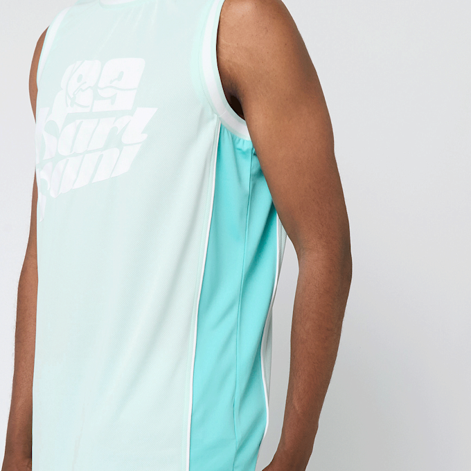Karl Kani Signature Colorblock Basketball Jersey turkusowy 47364 5