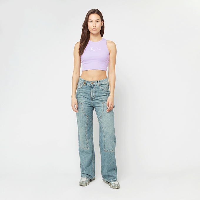 Karl Kani Small Signature Essential Racer Rib Top pourpre 47437 4