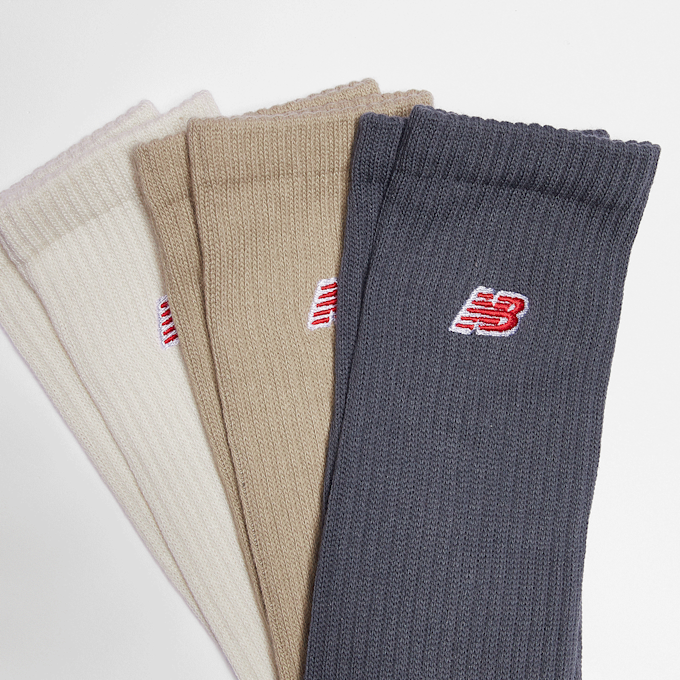 New Balance 3 PACK - Essential Cushioned Crew Socks multicolorido 47471 2