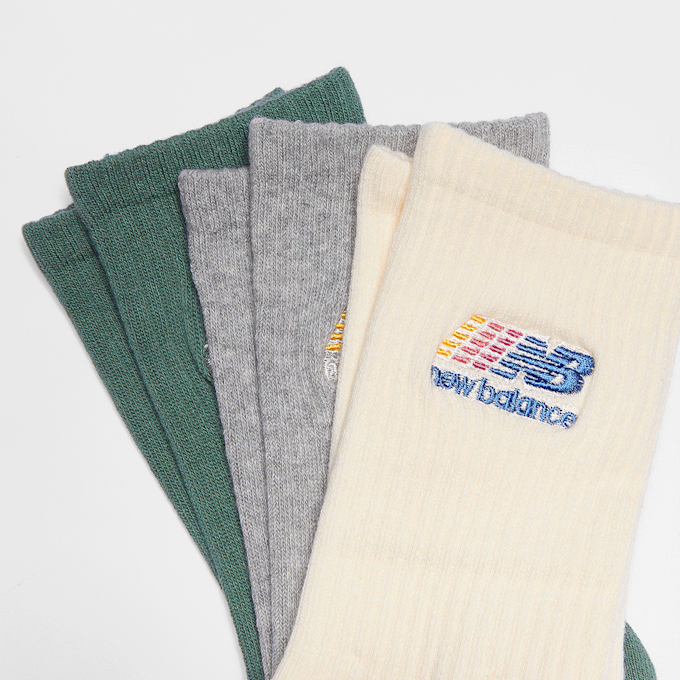New Balance 3 PACK - Cushioned Logo Crew multicolore 47475 2