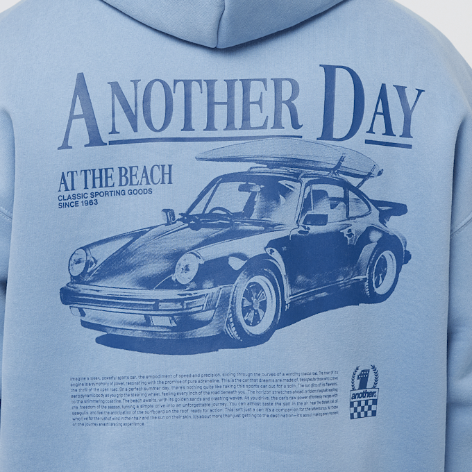 Another Cotton Lab Another Day Oversized Hoodie niebieski 47502 4