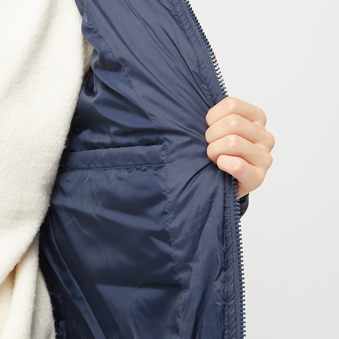 Urban Classics Long Puffer Coat blauw 47637 4