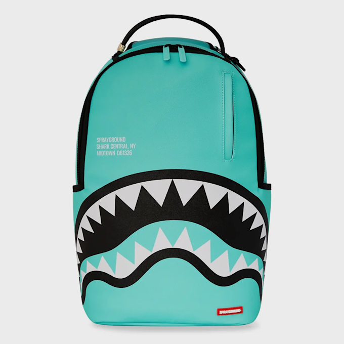 SPRAYGROUND Shark Crentral Aqua DLXSV Backpack blau 47678 1