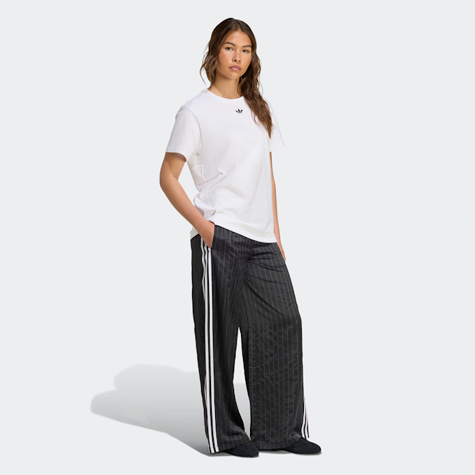 adidas Originals Pantaloni Wide-Leg a 3 Strisce nero 47693 5