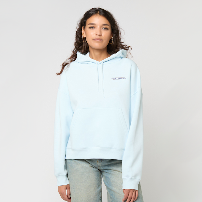 New Balance Reimagined Fleece Oversized Hoodie blau 47710 2