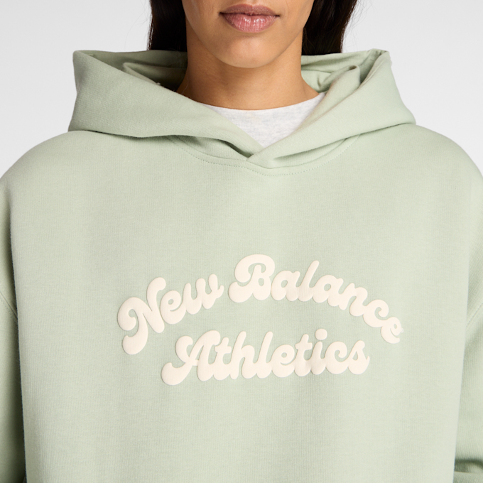 New Balance Linear Heritage Fleece Long Hoodie zielony 47712 3