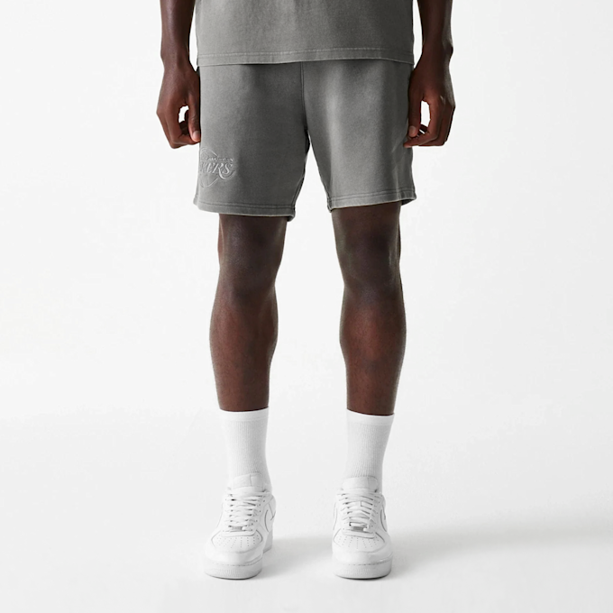 New Era NBA Los Angeles Lakers Washed Shorts grigio 47723 1