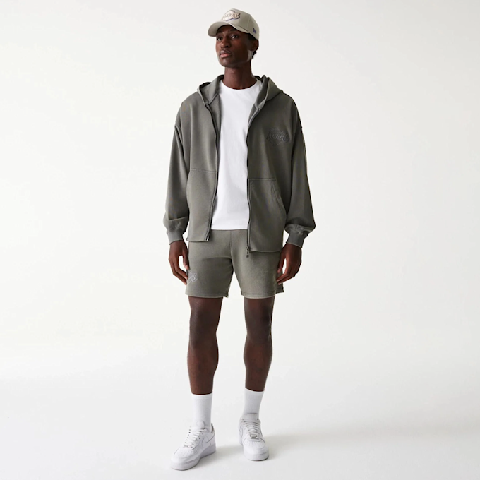 New Era NBA Washed Full Zip Los Angeles Lakers siva 47725 6