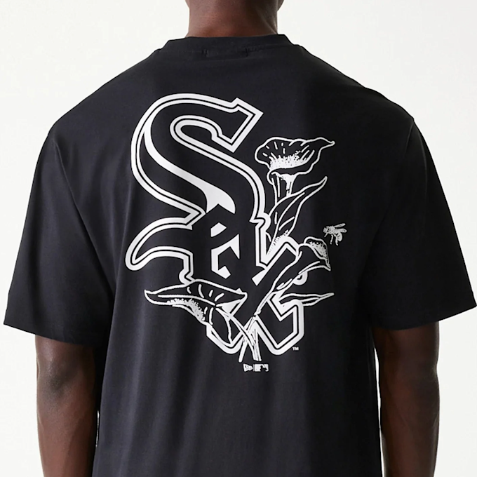 New Era MLB Chicago White Sox Floral Graphic Oversized Tee preto 47727 4