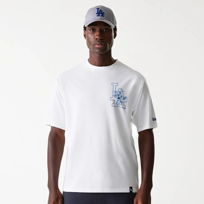 New Era MLB Los Angeles Dodgers Floral Graphic Oversized Tee wit 47728 1