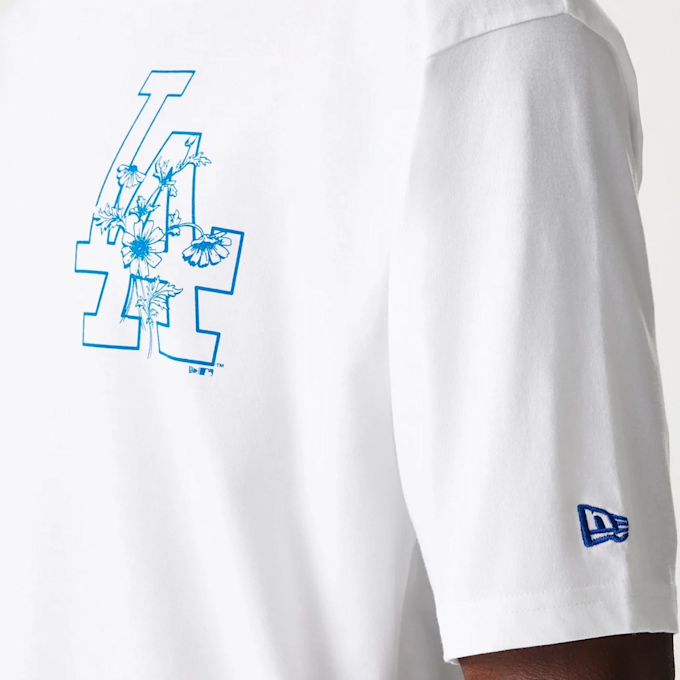 New Era MLB Los Angeles Dodgers Floral Graphic Oversized Tee weiß 47728 3