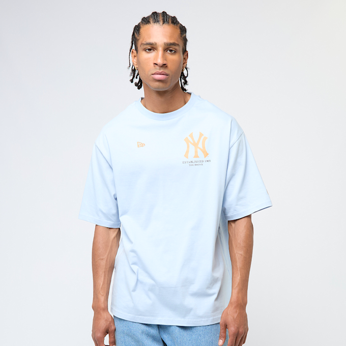 New Era MLB Baseball Graphic Oversized Tee New York Yankees blauw 47733 2