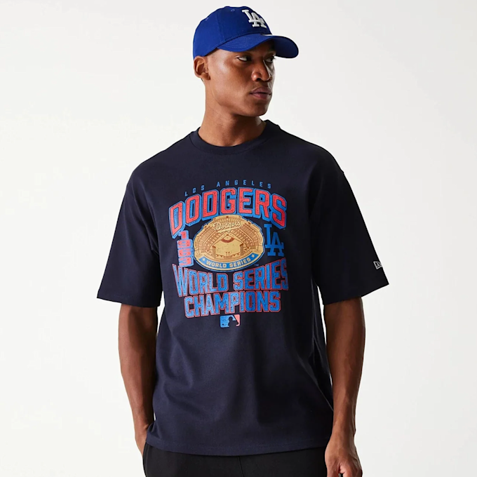 New Era MLB Los Angeles Dodgers World Series Oversized Tee blu 47747 1