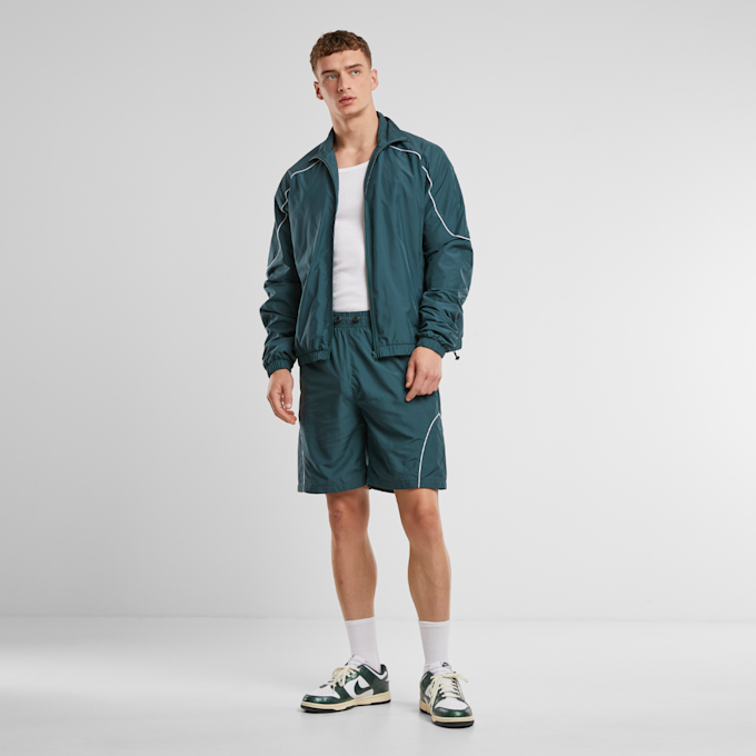 Urban Classics Piped Panel Trackshorts turkusowy 47786 4