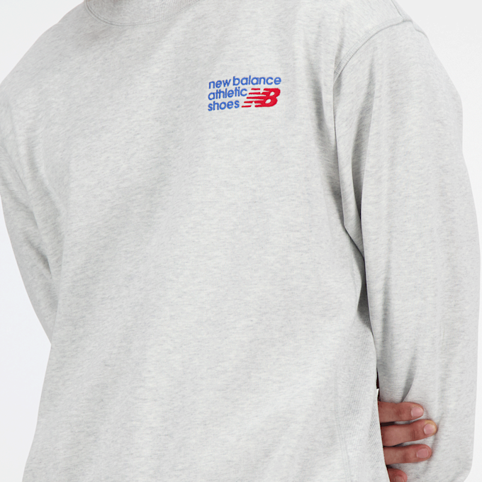 New Balance Athletics Premium Logo Crew grijs 47812 3