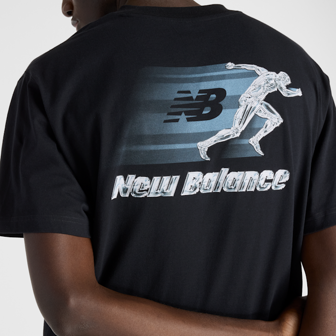 New Balance Chrome Runner T-Shirt czarny 47825 4