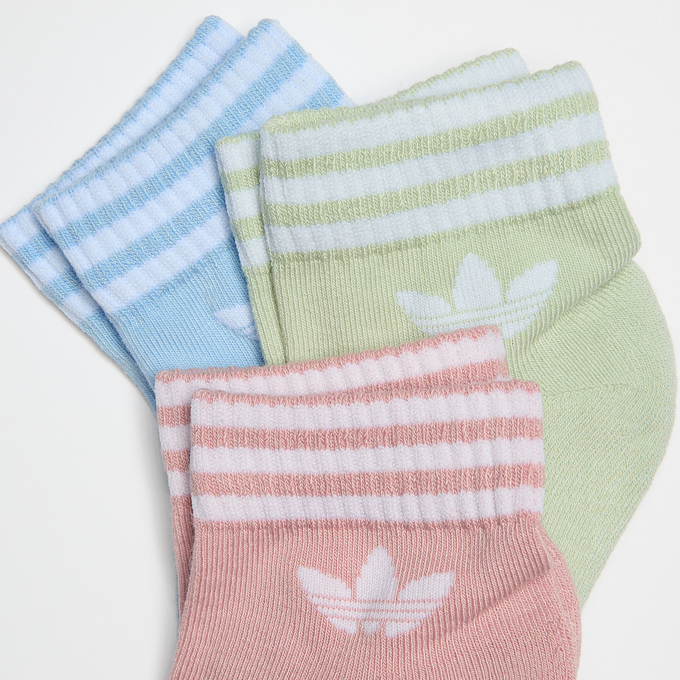 adidas Originals 3 PACK - 3-Stripes Ankle Socks multicolorido 47966 2