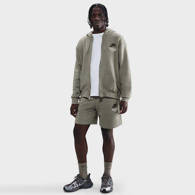 Nike   Sportswear Athletic French-Terry Shorts zielony 48023 5