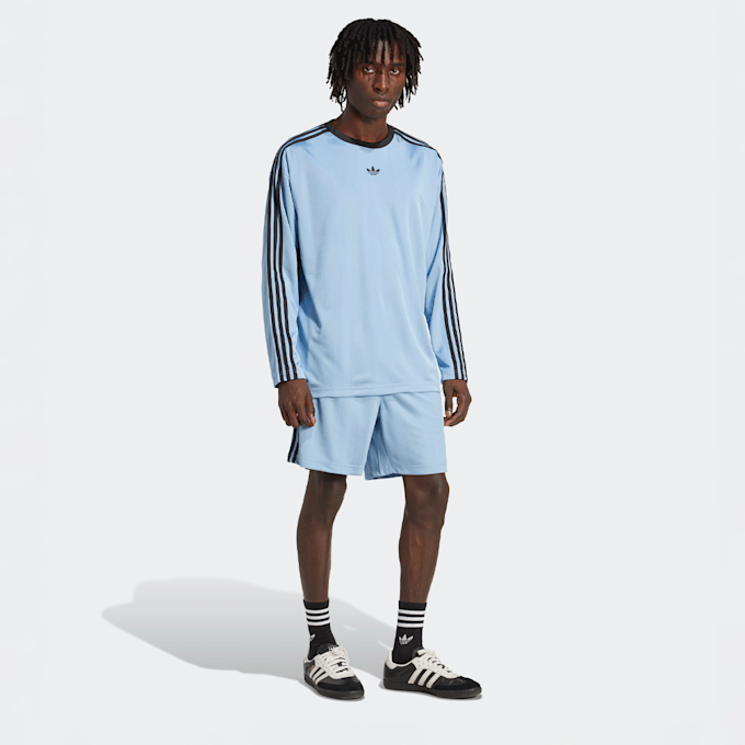 adidas Originals Koszulka z Długim Rękawem z Dzianiny Żakardowej niebieski 48008 5