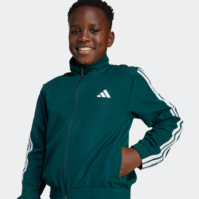 adidas Originals 3-strepen geweven kids trainingspak groen 47985 3