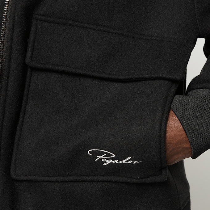 Pegador Aiken Wool Blend Bomberjacket zwart 48177 3