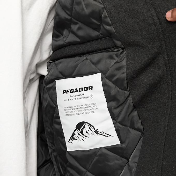 Pegador Aiken Wool Blend Bomberjacket zwart 48177 4