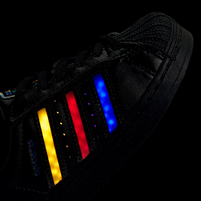 adidas Originals Superstar LED Lights Comfort Closure Elastic Lace (PS) zwart 48144 8