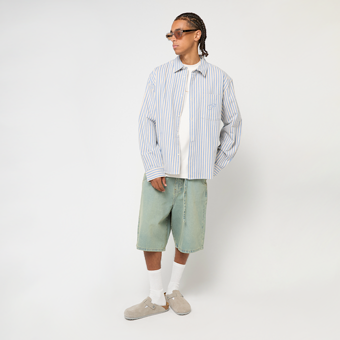 Prohibited Striped Vacation Shirt plava 48330 4