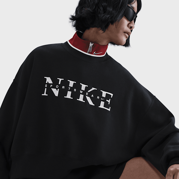 Nike Sportswear Phoenix Fleece Crew GLS crna 48447 3