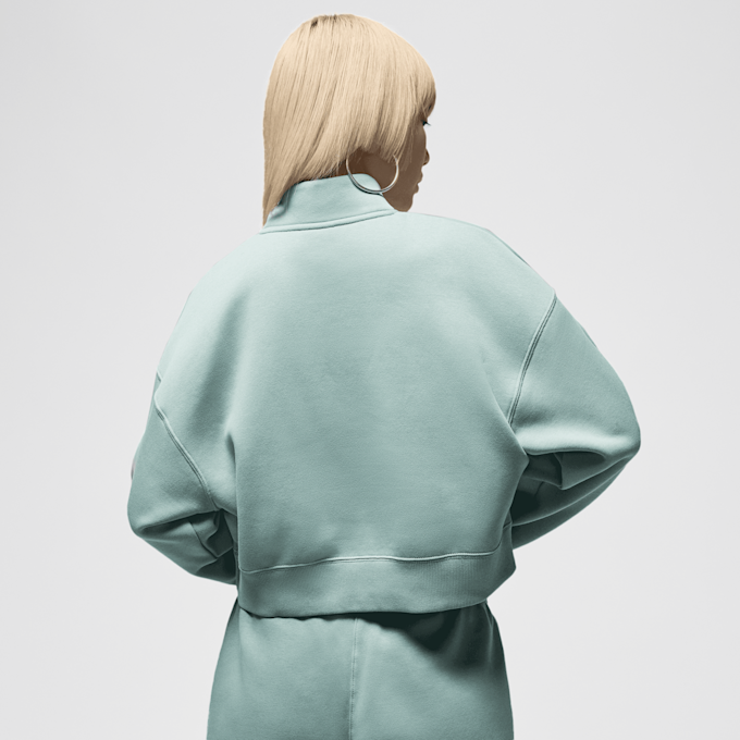 Jordan Brooklyn Fleece Quarter-Zip Top turkusowy 48451 2