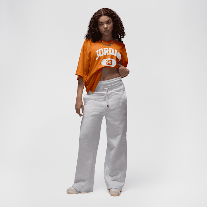 Jordan Brooklyn Short Sleeve Mesh Jersey naranja 48613 6