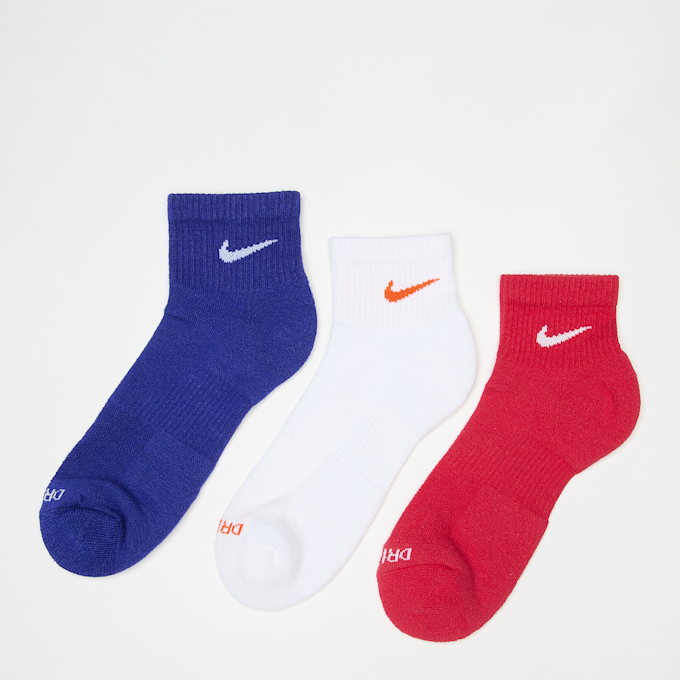 Nike 3 PACK - Nike Everyday Plus  red/wht/blue multicolore 48680 1