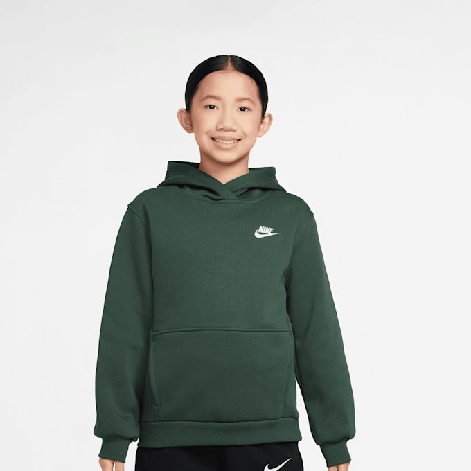 Nike Sportswear Club Fleece Hoodie Low Brand Read vert 48780 1