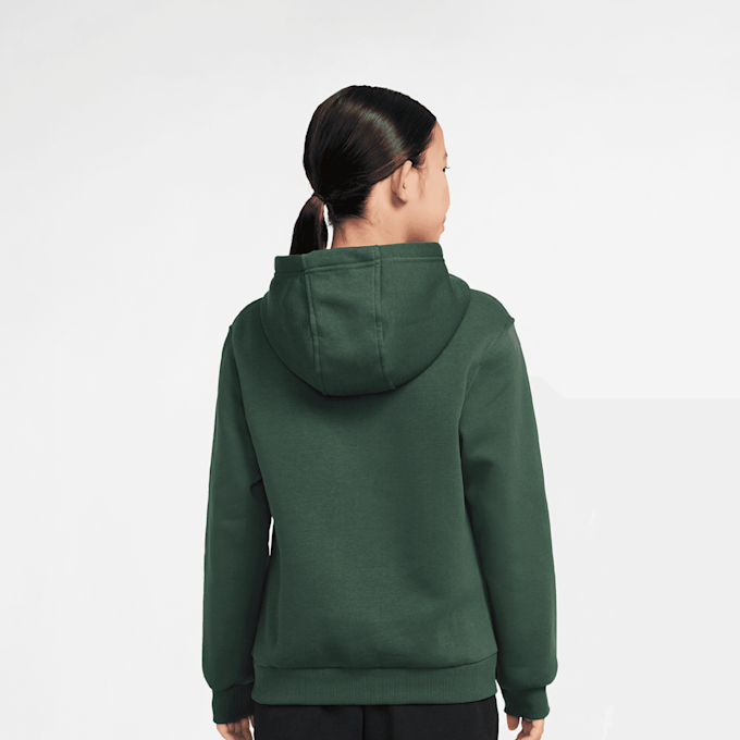 Nike Sportswear Club Fleece Hoodie Low Brand Read zelena 48780 2