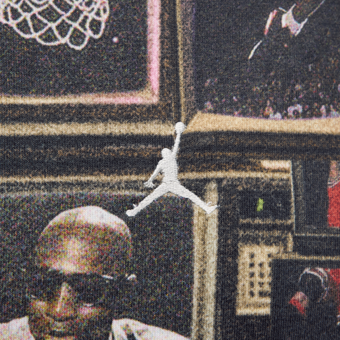 Jordan All Over Print Fleece Hoodie nero 48706 4