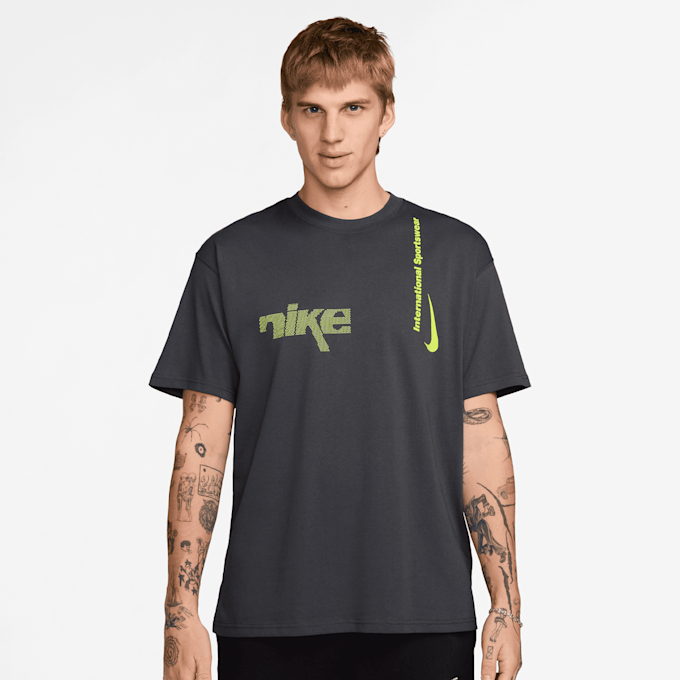 Nike   Sportswear Tee M90 Swoosh Sport szary 48732 1