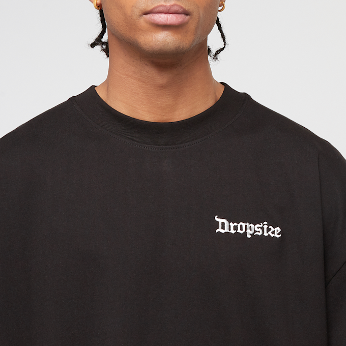 DropSize Heavy Oversized Butterflies Paradise T-Shirt czarny 48846 3