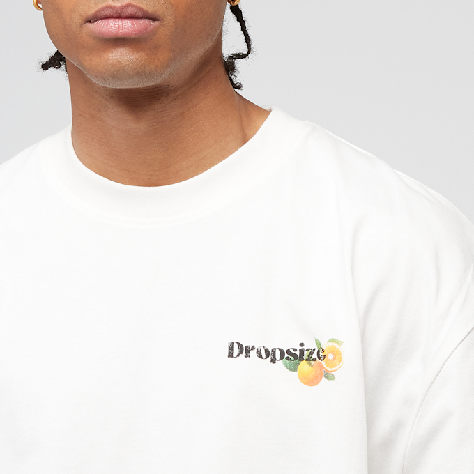 DropSize Heavy Oversized Orange Lemonade T-Shirt bijela 48852 3