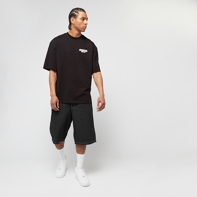 DropSize Heavy Oversized Bubble Font T-Shirt czarny 48880 5