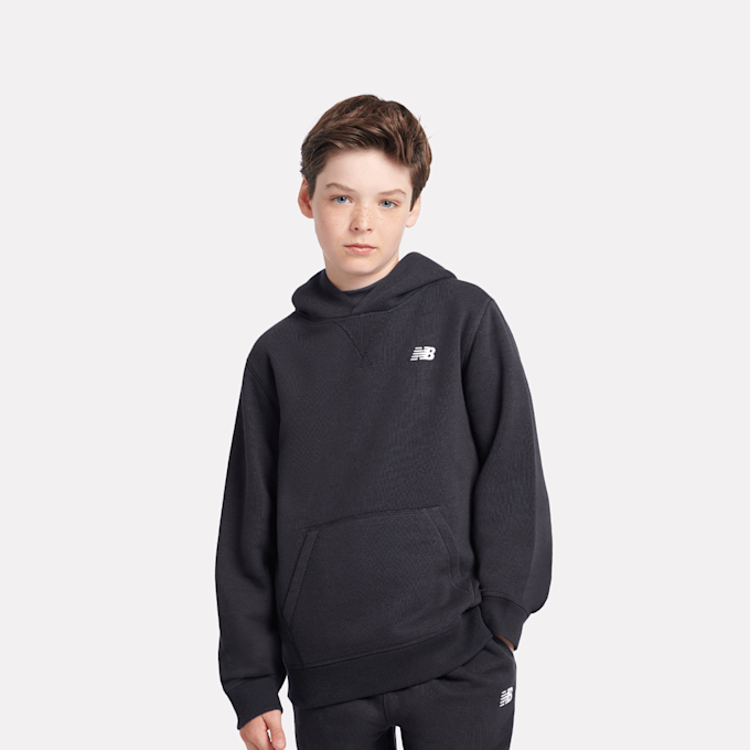 New Balance Boys French Terry Small Logo Hoodie noir 48980 1