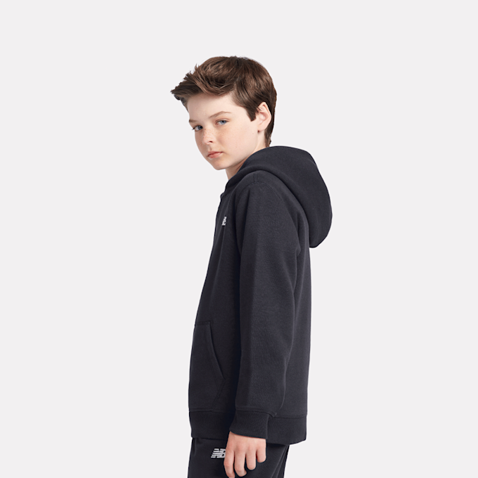 New Balance Boys French Terry Small Logo Hoodie noir 48980 2